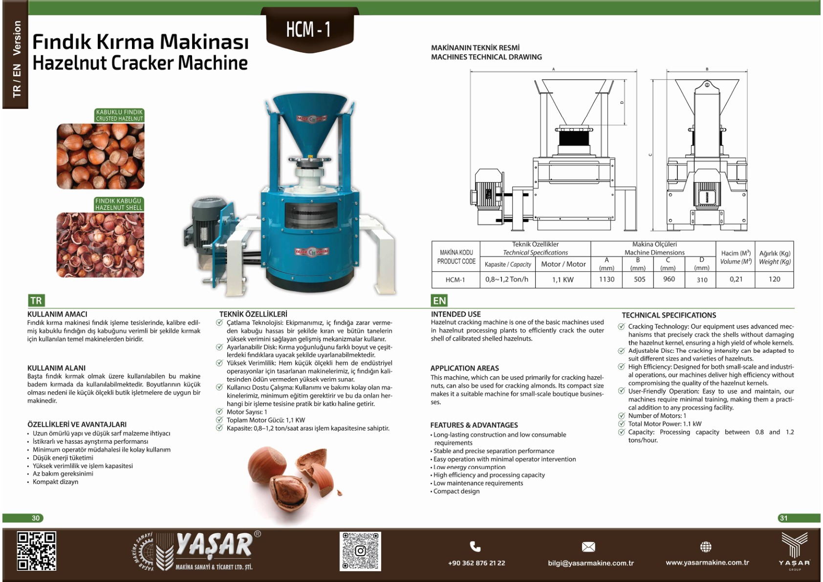 Fındık Kırma Makinesi katalog sayfası