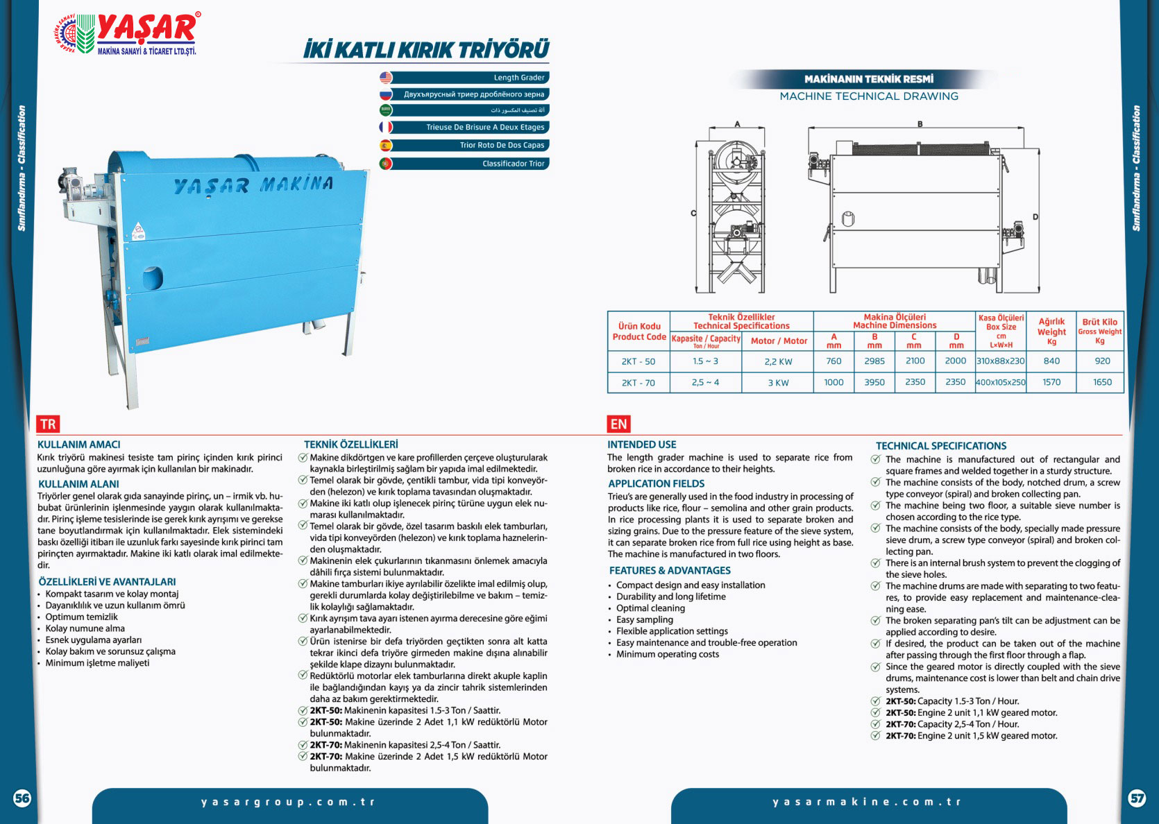 İki Katlı Kırık Triyörü katalog sayfası